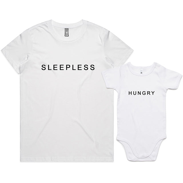 Custom Printed Matching Sleepless Hungry Set