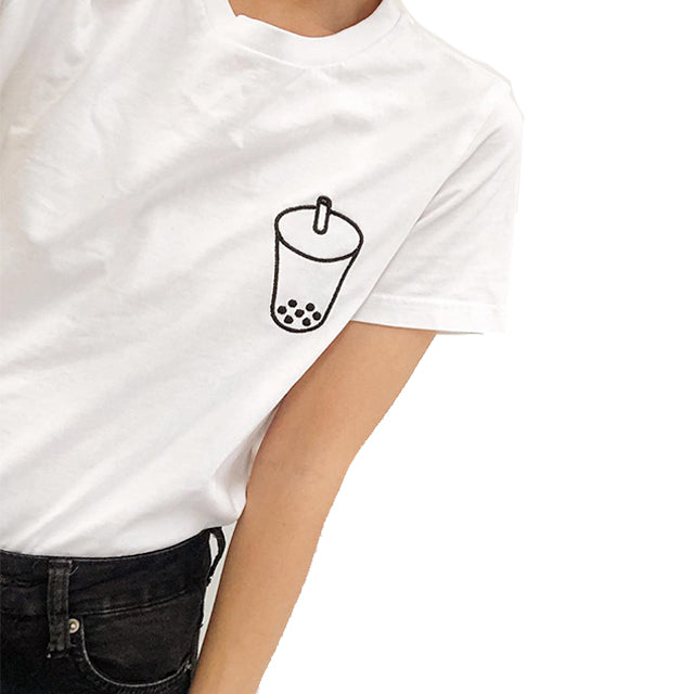 Boba Bubble Tea Outline T-shirt