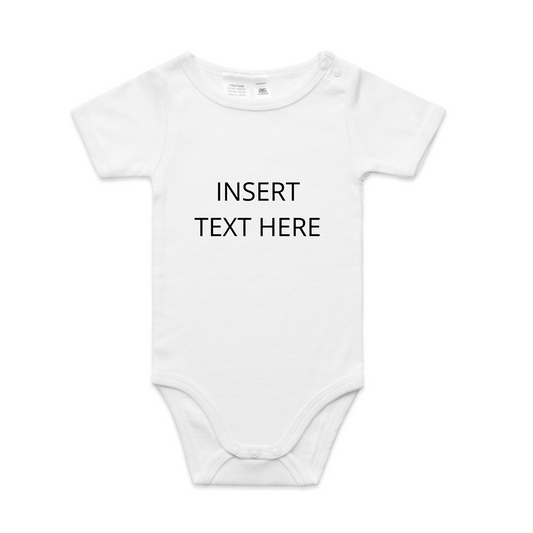 Custom DTG Printed Onesie