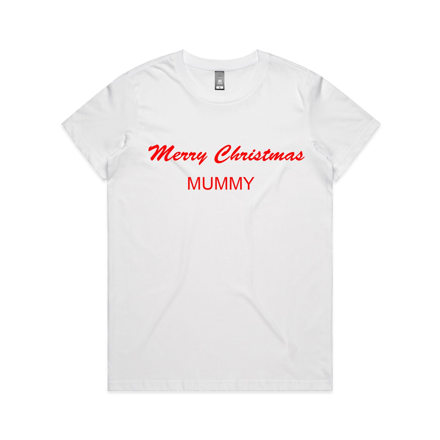 Merry Christmas Slogan - Womens Tee