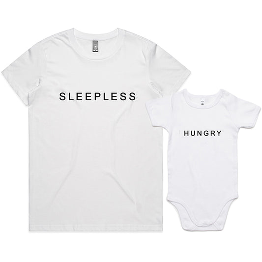 Custom Printed Matching Sleepless Hungry Set
