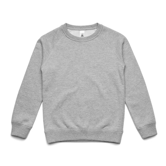 Line Drawing Embroidered Kids Crewneck